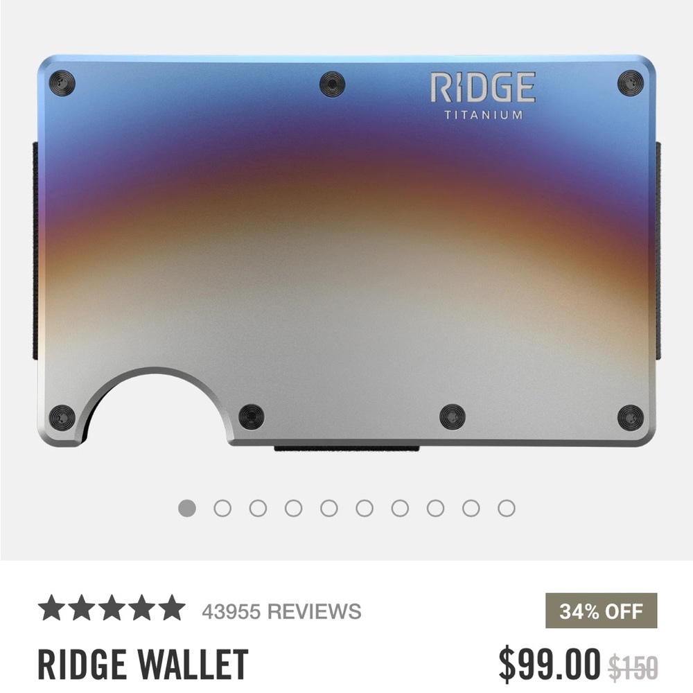 Titanium Gradient Card Holder